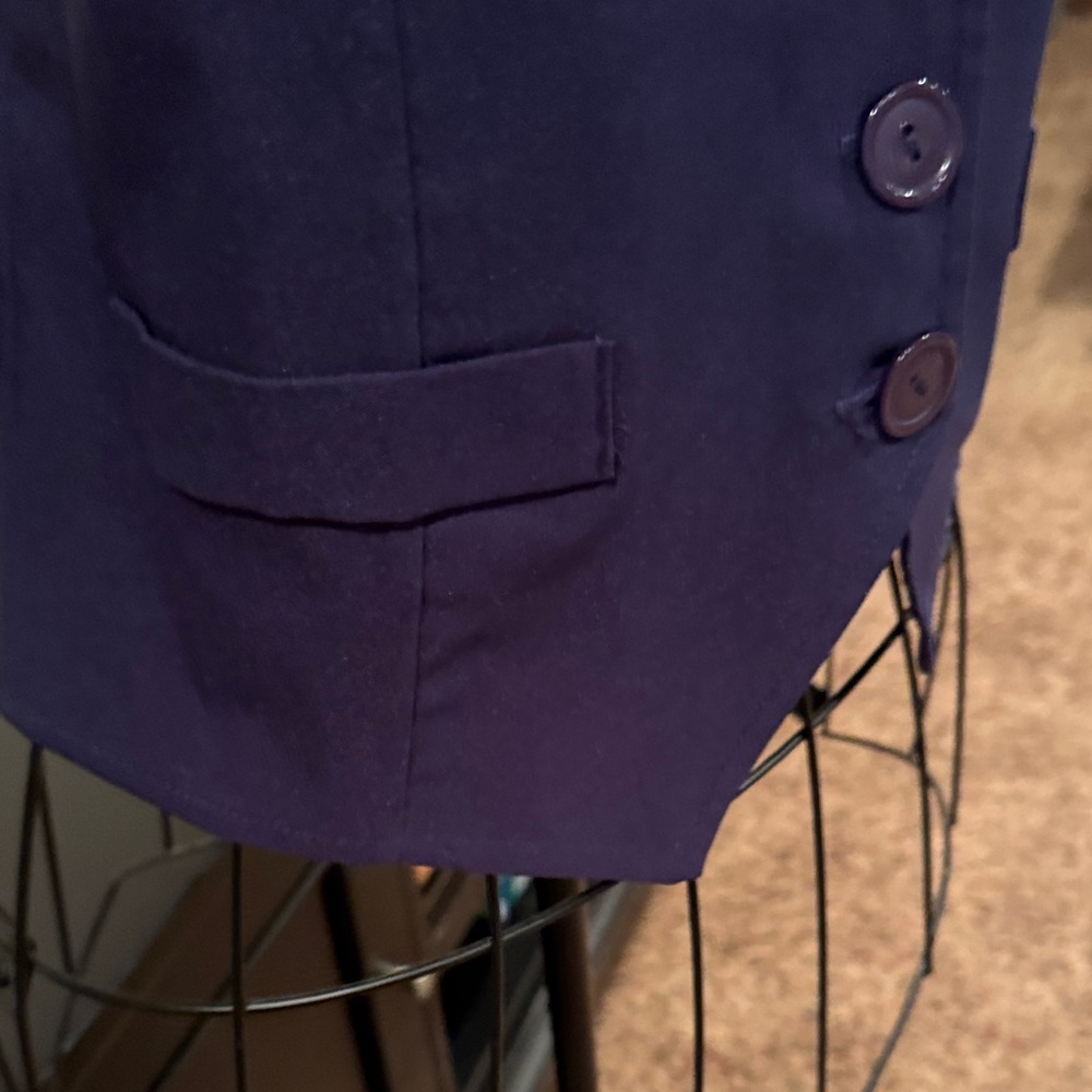Purple Button-Up Vest - Picture 5 of 5